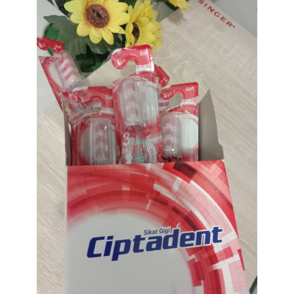 1Box Ciptadent Sikat Gigi Diamond Clean isi 12 Pcs