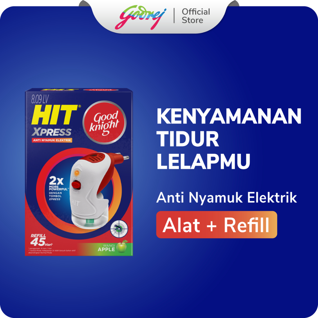 [GIFT] Hit Good Knight Xpress Set - Obat Nyamuk Elektrik - Bunuh Nyamuk Penyebab Demam Berdarah (DBD