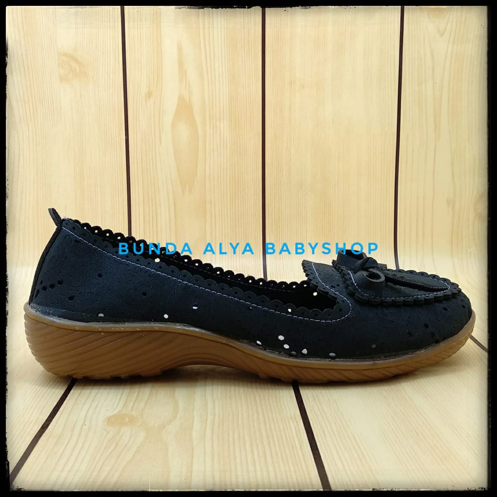 Sepatu Wanita NAVY Size 37 - 40 Sepatu Kerja Wanita - Sepatu Wanita Formal-Sepatu Slip On Perempuan