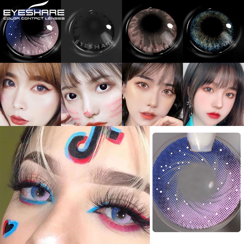 [✅COD &amp; Ready Stock ] Softlens Murah Softlens Mata Normal Plano KING Sepasang Lensa Kontak Warna Alami Korea Softlen