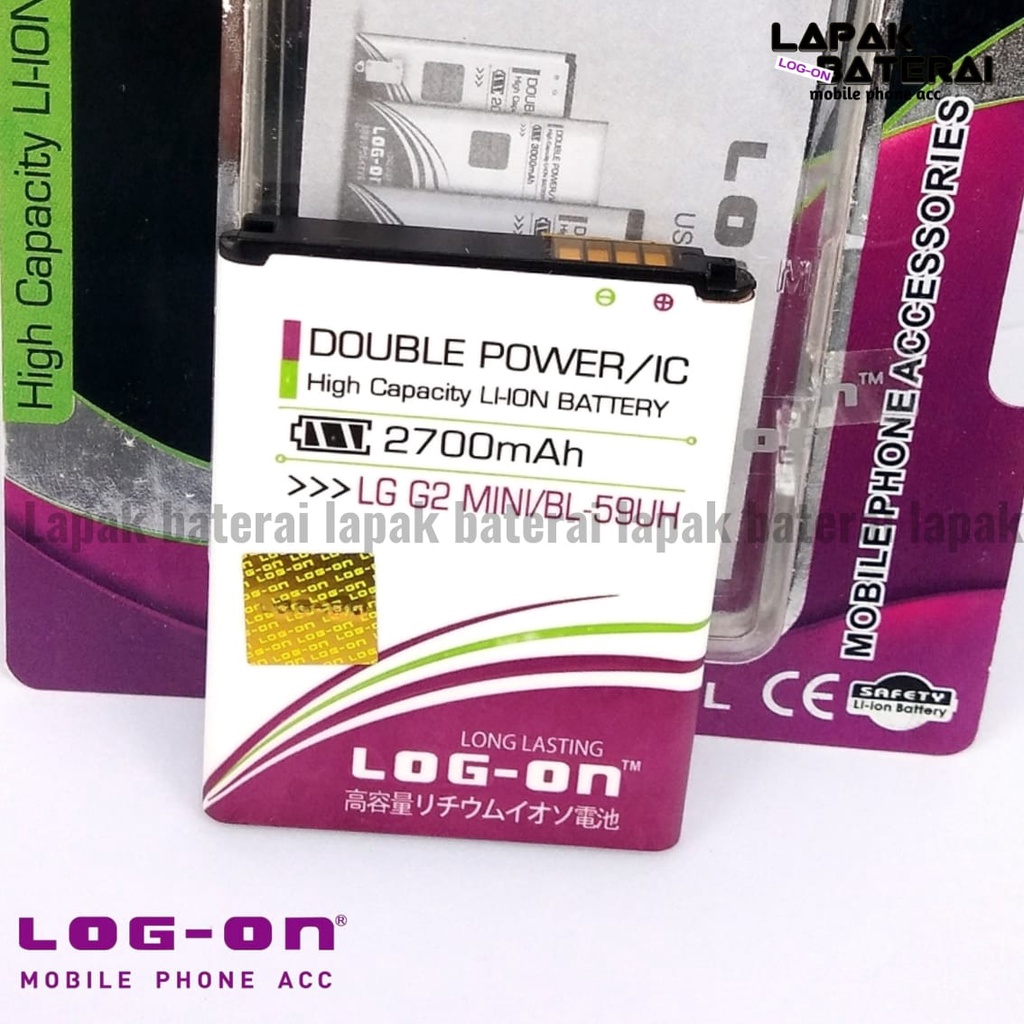 LOG - ON LG BL-59UH | G2 Mini Baterai Double IC Protection Battery Batre