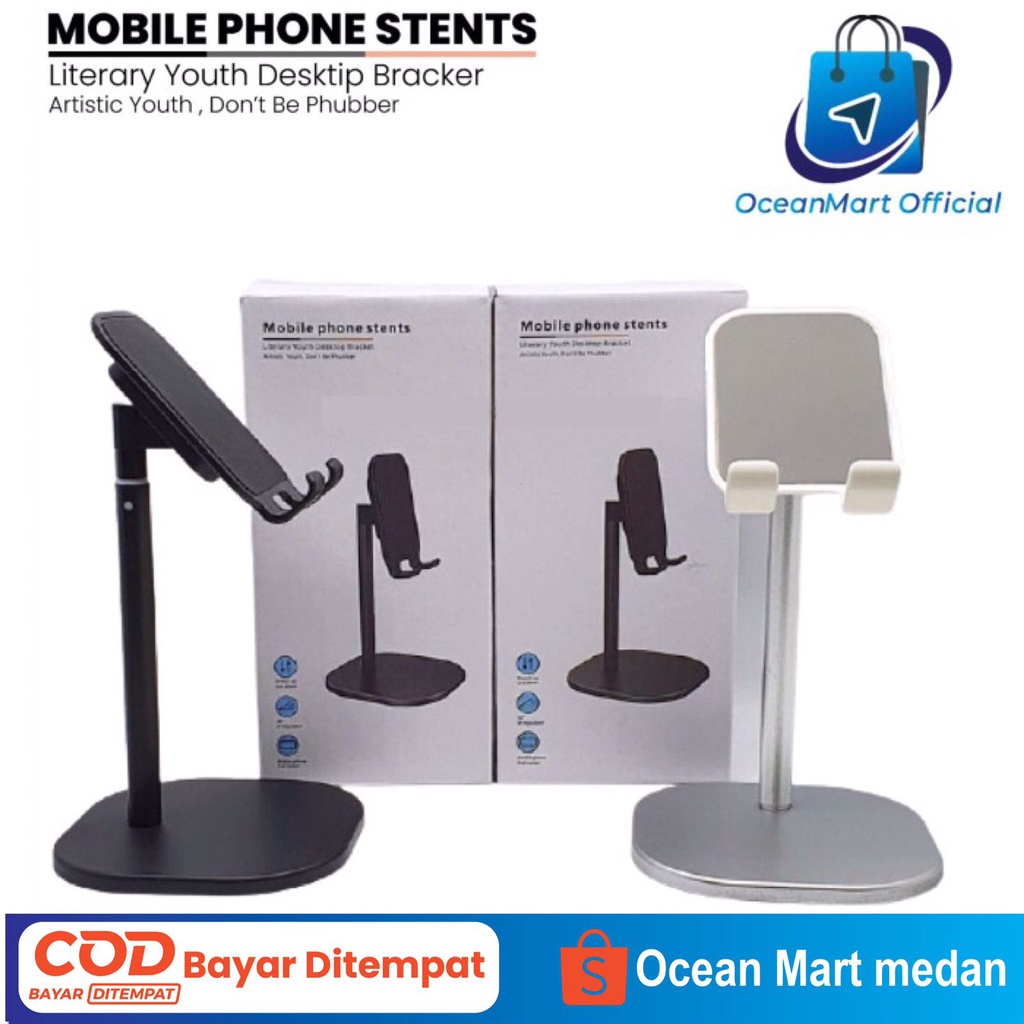 Dudukan HP Mobile Phone Stents Holder Penyangga Handphone Multifungsi Desktop Support Tablet K1 Universal Aksesoris Handphone HP OCEANMART OCEAN MART Murah Grosir