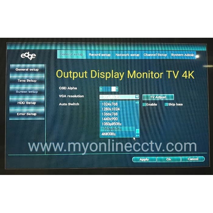 Paket DVR NVR CCTV Edge 8 CH Kamera Ultra Resolution Asli 4K