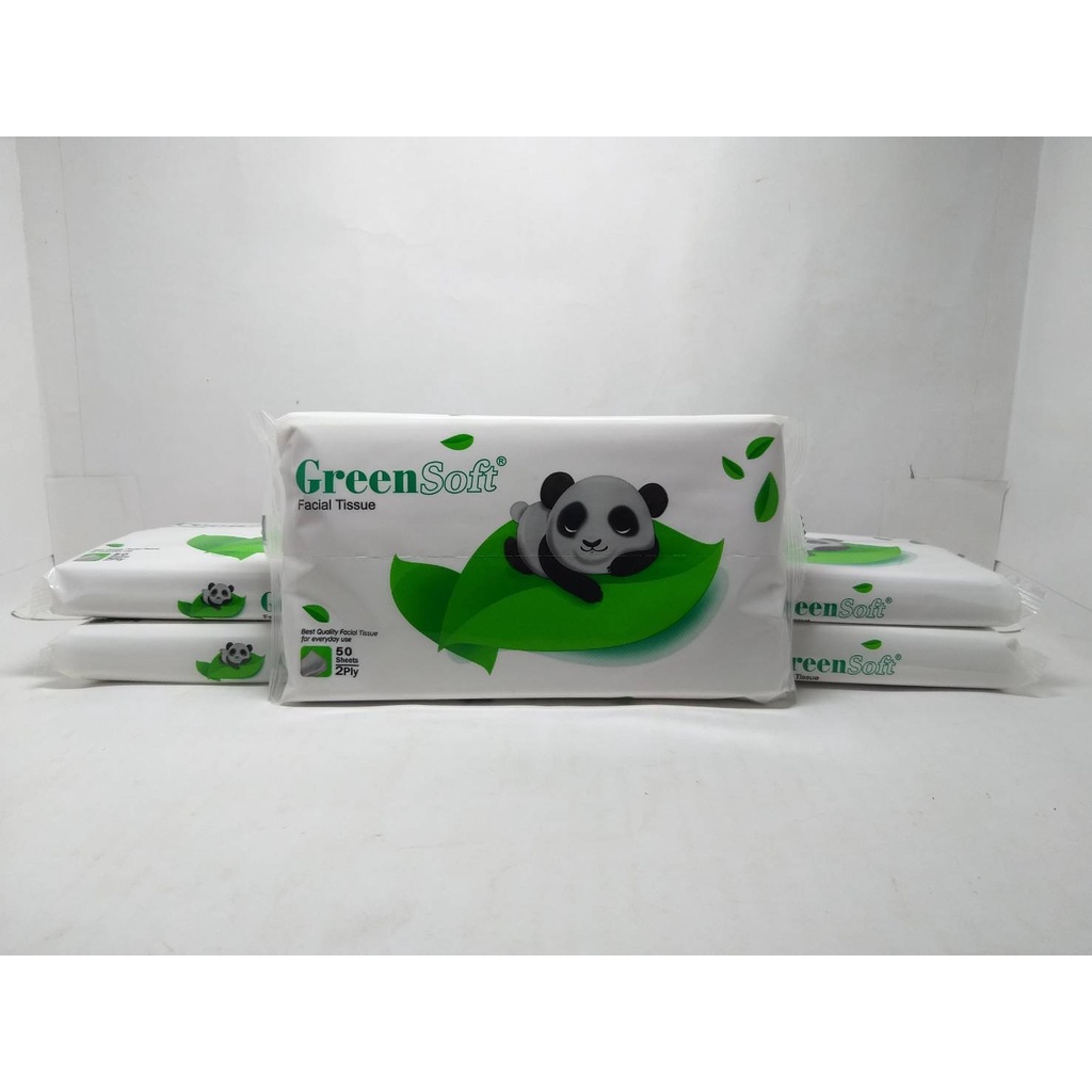 Tissue Wajah Facial Travel Pack Green Soft Facial Tisu Saku Isi 50 Sheets Sheets 2 Ply Murah