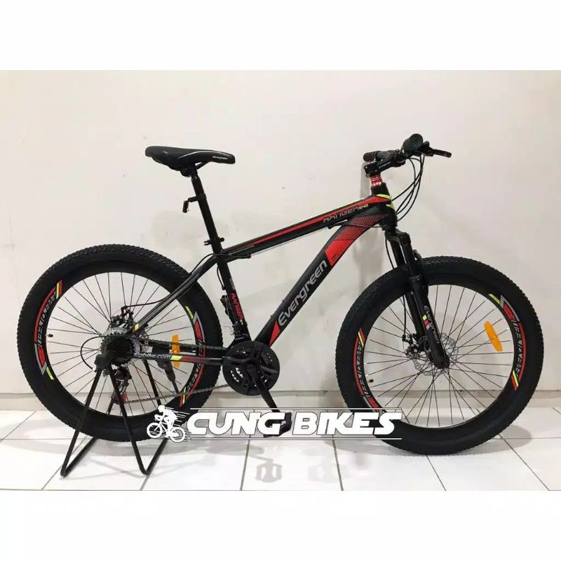 Sepeda gunung MTB 26 Evergreen 540 Velg Tinggi Double disc brake