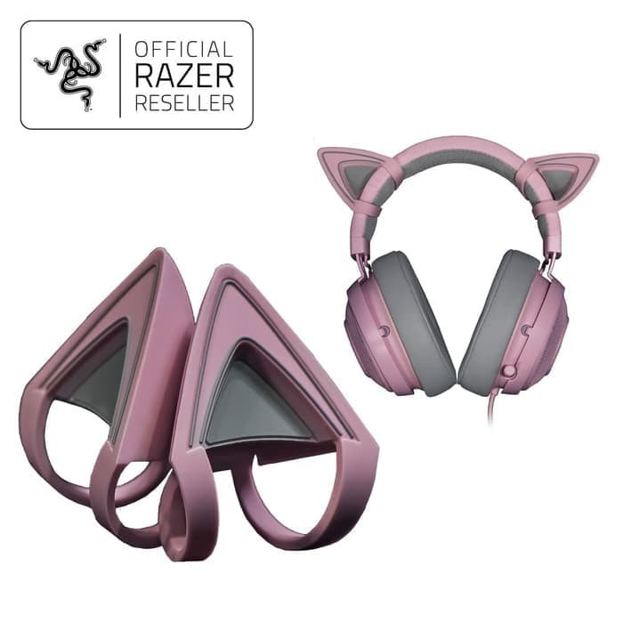 Kitty Ears for Razer Kraken - Quartz Pink