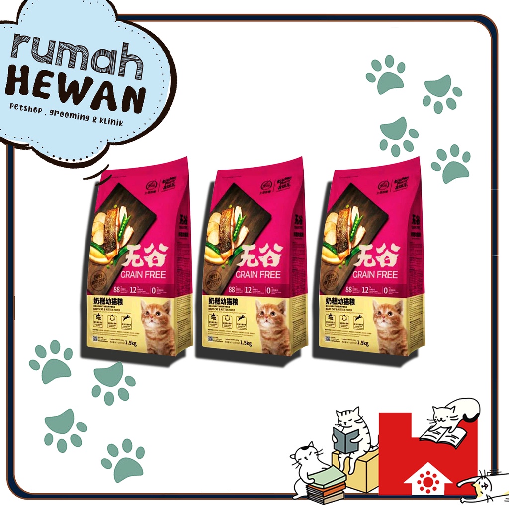 Kitchen Flavor Baby Kitten 1,5Kg Makanan Kucing Freshpack