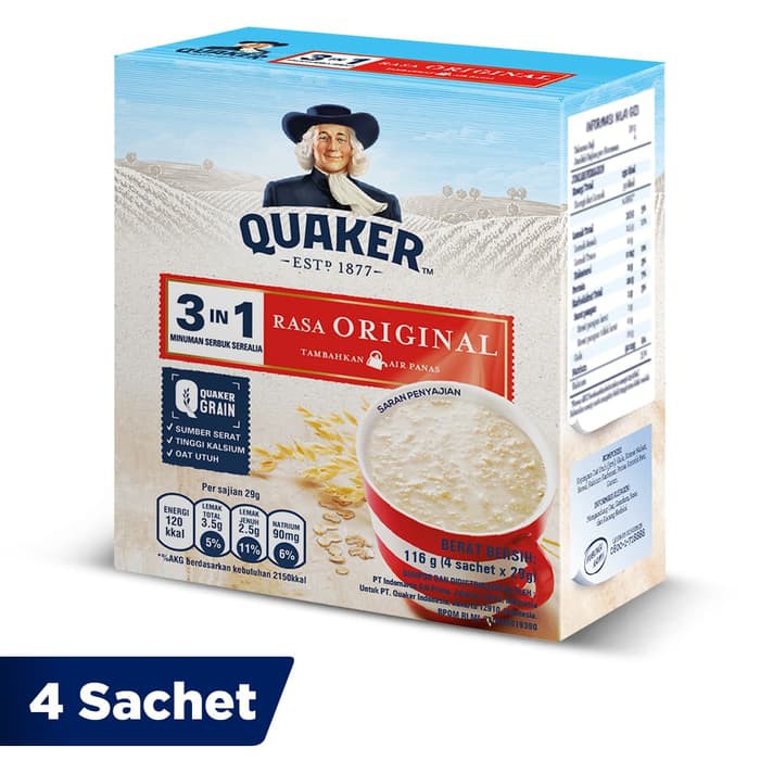 

Quaker 3in1 Original Box 4 Sachets