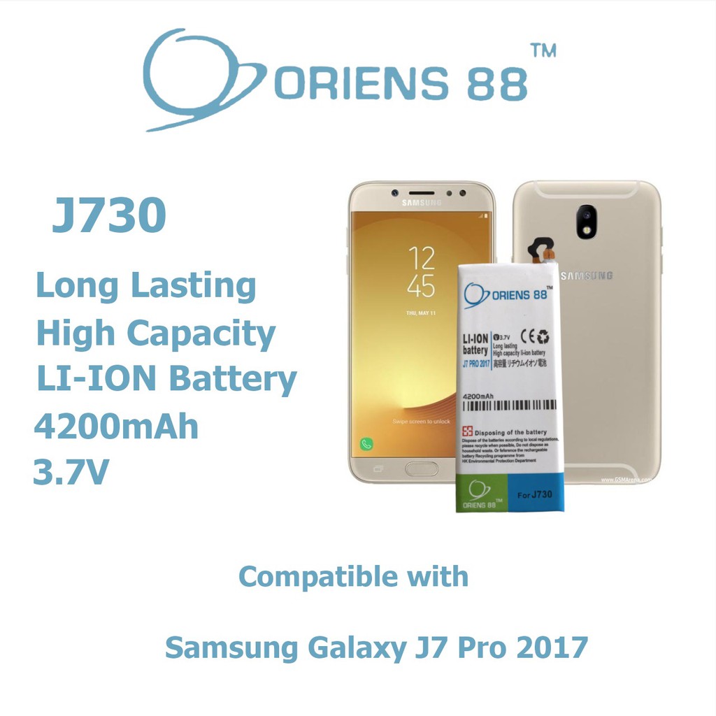 (P) Baterai batre battery Samsung Galaxy J7 Pro 2017 / J730 double power/IC oriens88