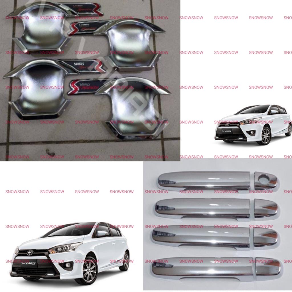 Paket Outer Handle Cover Grand All New Yaris 2014 2017 Activo Chrome