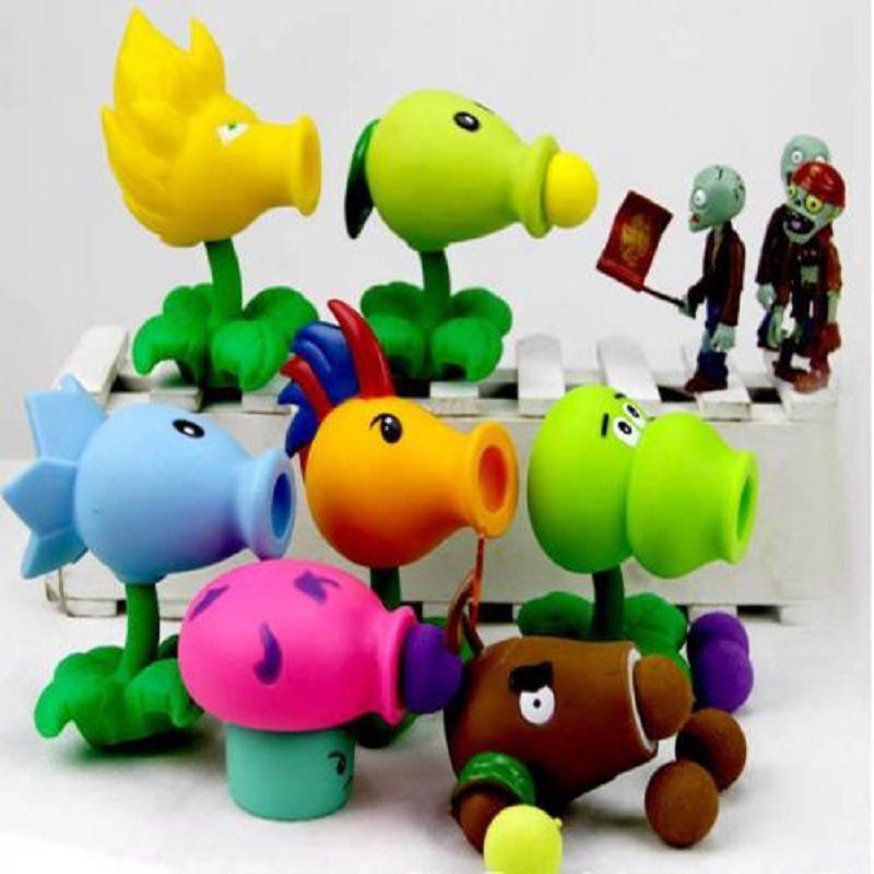 【Ready Stock！！！】20styles New Popular Game PVZ Plants vs Zombies Peashooter PVC Action Figure Model Toys