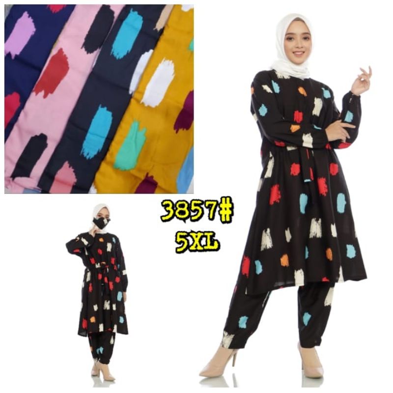 JOSJOLI_STORE/3857 Setcel/Stelan Wanita Dewasa Super Jumbo XXL 5XL Free Masker/Busui