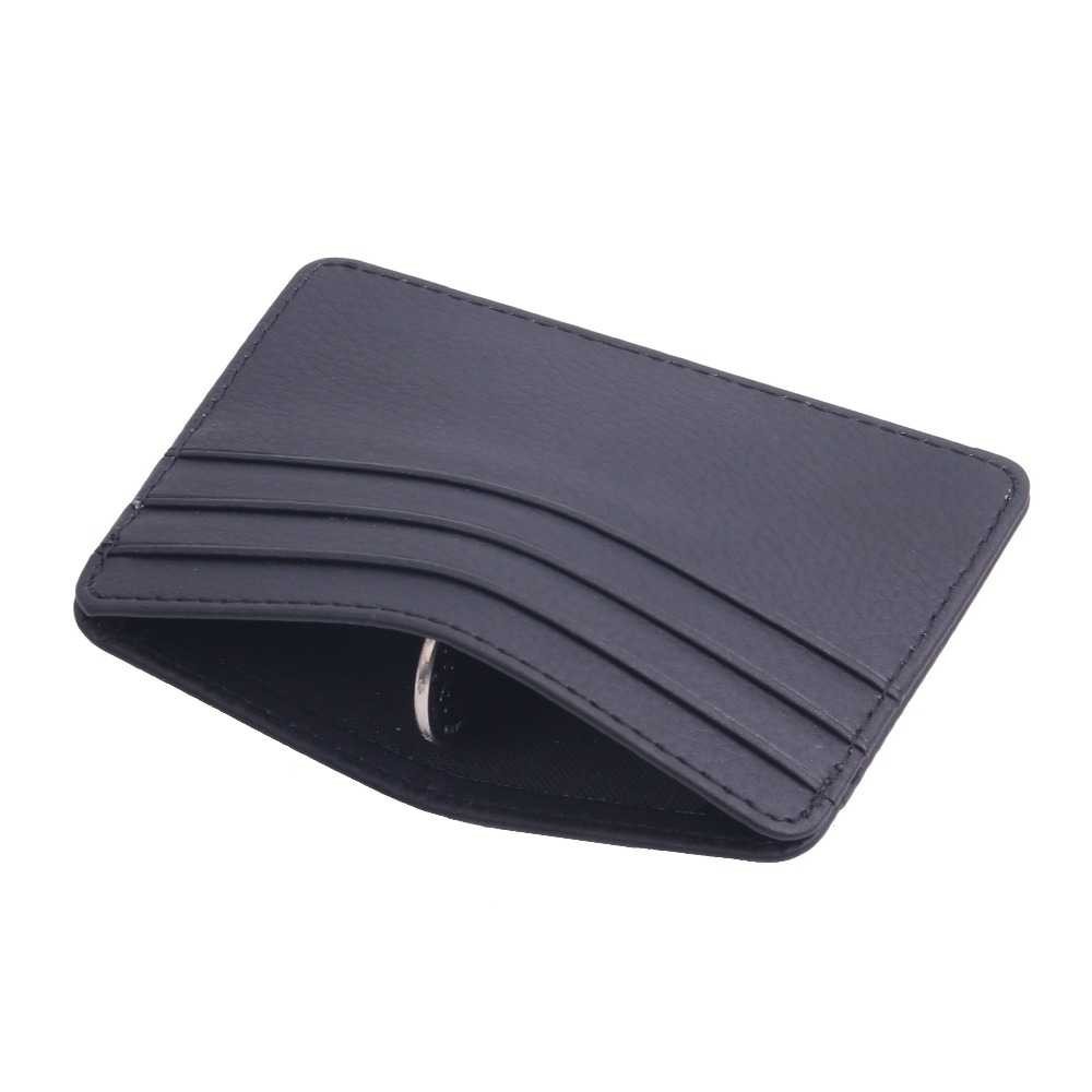 Bergaransi ! TRASSORY Dompet Kartu Bahan Kulit ID Card Holder Slim Design - 1003