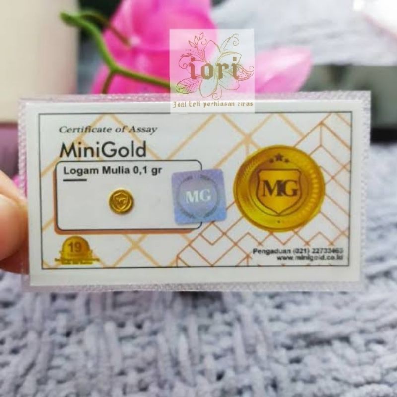 Mini Gold Emas Murni 99,9 berat 0,1 gr | Produksi PT. SDGM