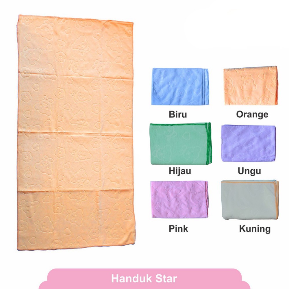 Handuk Bayi Star Lembut 100X50cm Halus SNI