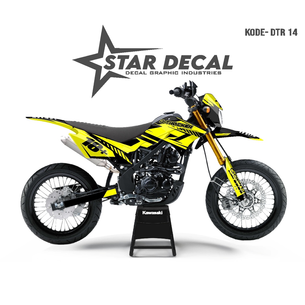 STAR DECAL | Decal DTRACKER full body |  Kuning Hitam 14