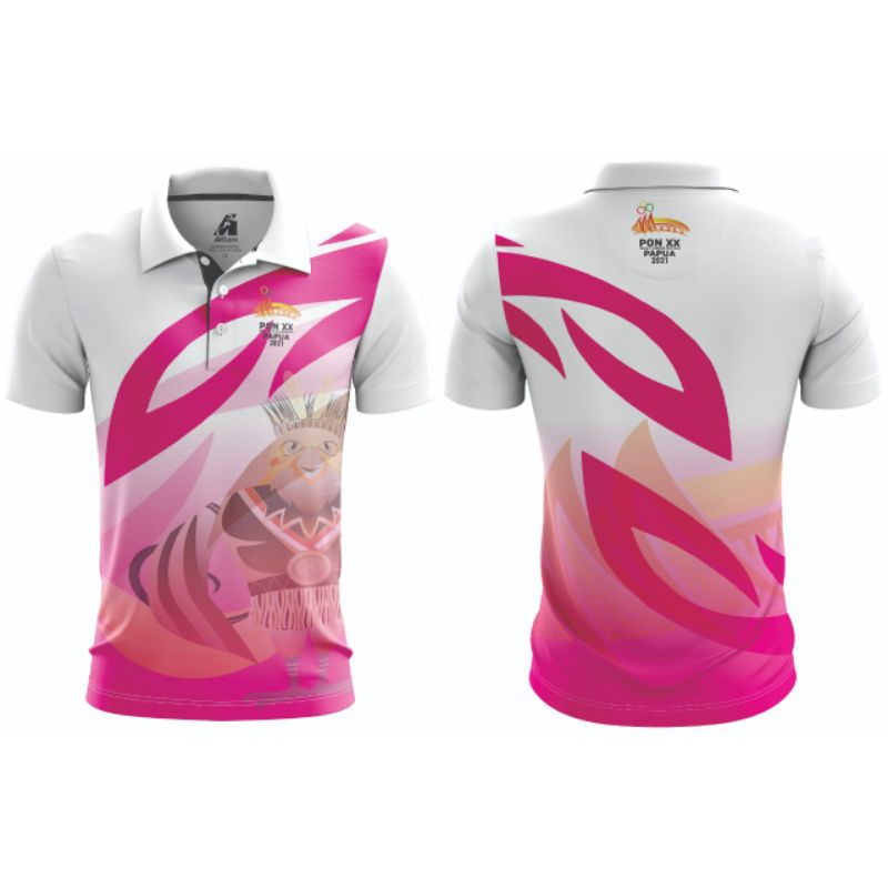 BN37EE Kaos atasan kerah PON PAPUA 2021