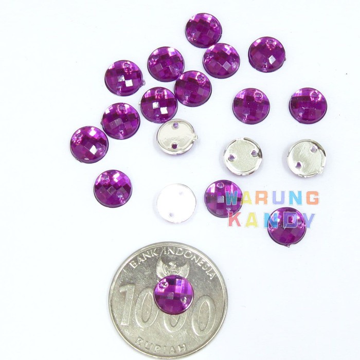 Diamon Akrilik Bulat 8mm ECER 100pc