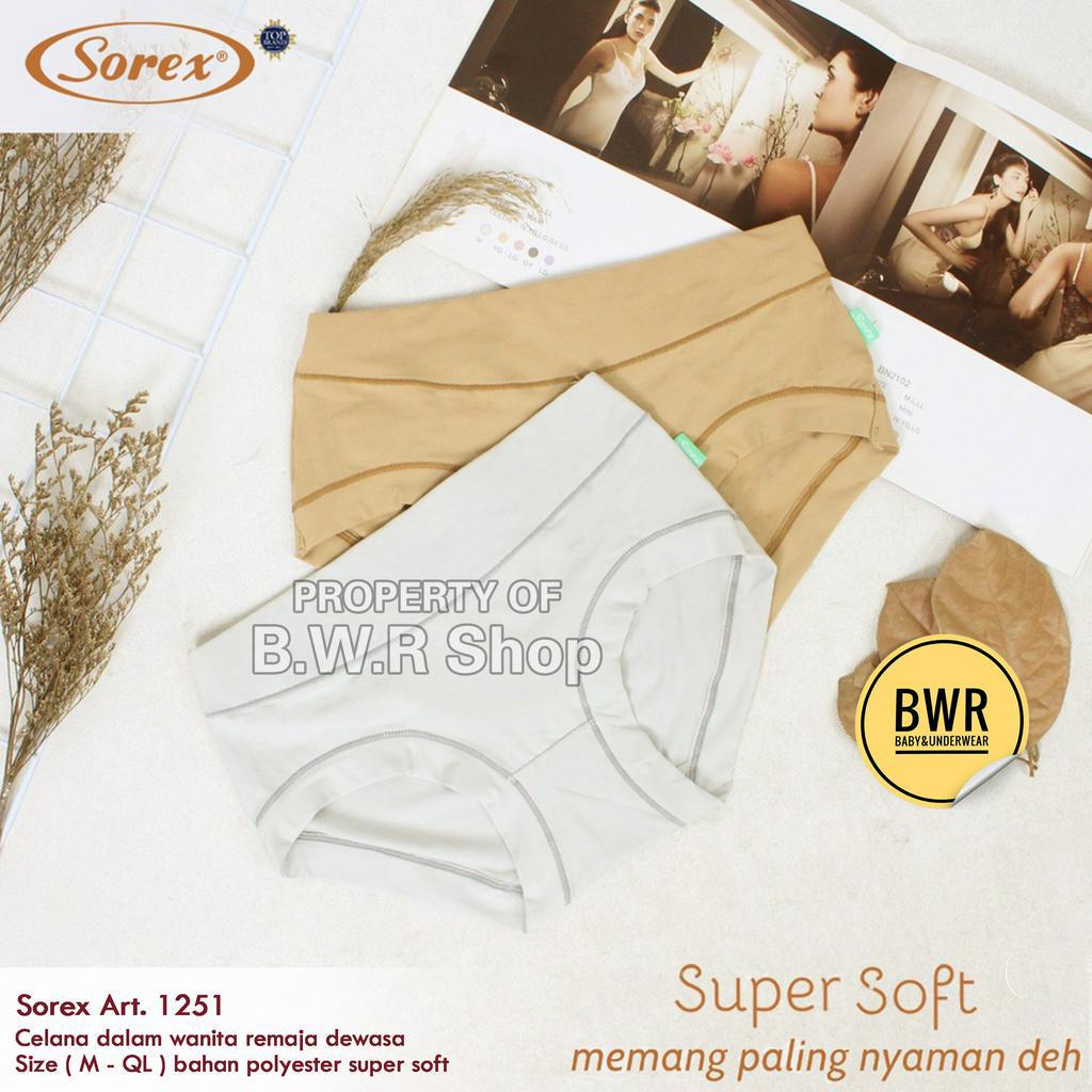 CD Sorex 1251 Midi / Celana Dalam Wanita Katun Super Soft | Bwr