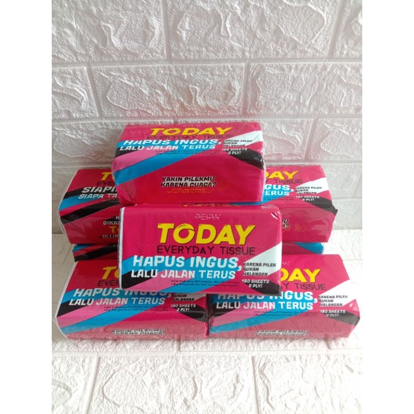 PAKET HEMAT 3pcs TISU TODAY 180 sheet