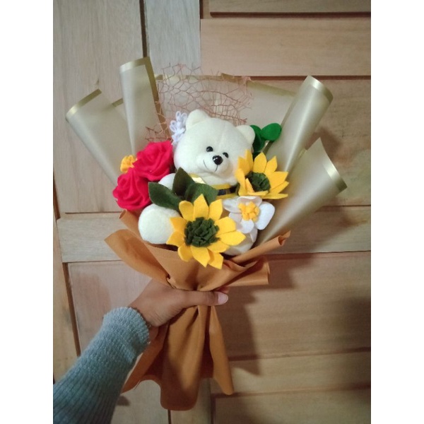 Buket bunga/buket flanel/buket boneka/buket wisuda/buket murah/buket besar/buket hijab/buket Snack