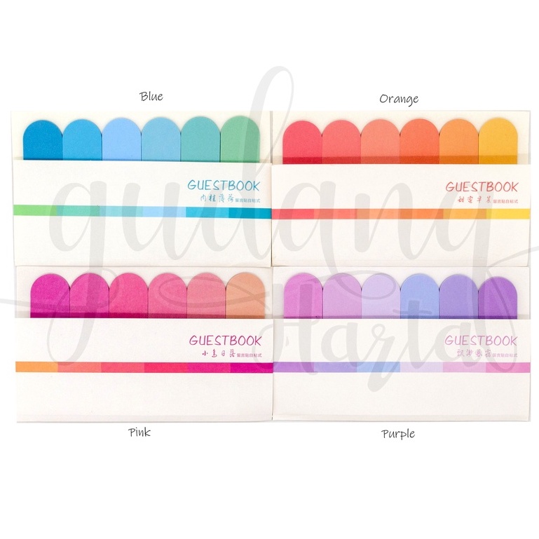 

GCC Sticky Notes Gradiasi Pelangi Notes Motif Rainbow DIY GCC 301186