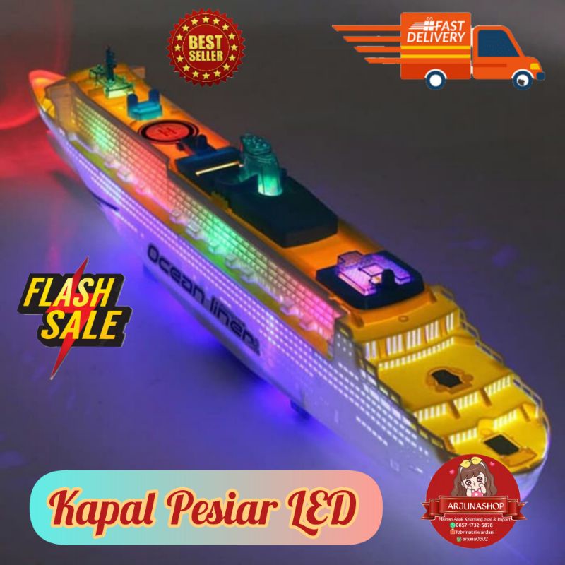 Kapal Pesiar Titanic Music LED suara seperti Kapal Pesiar