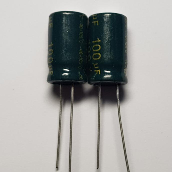 Elco/Kapasitor 100Uf 100V Per 300 Pcs