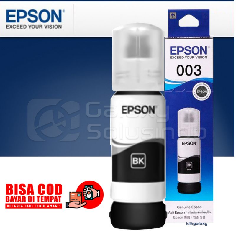 Tinta Epson 003 Support Printer : Epson Original /L3110, Epson L13150, Epson L1110, Epson L3100, L51