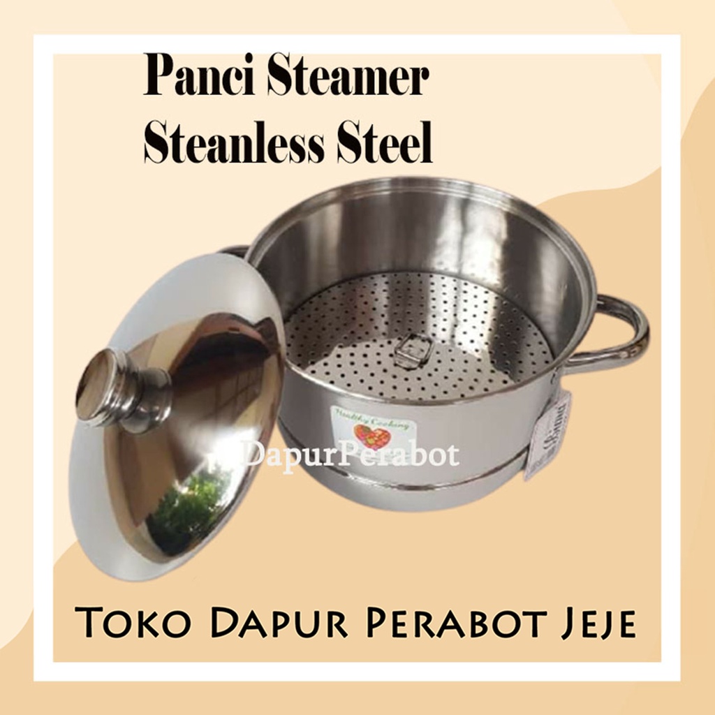 PANCI KUKUSAN DANDANG STEAMER KUKUS  STAINLESS SERBAGUNA
