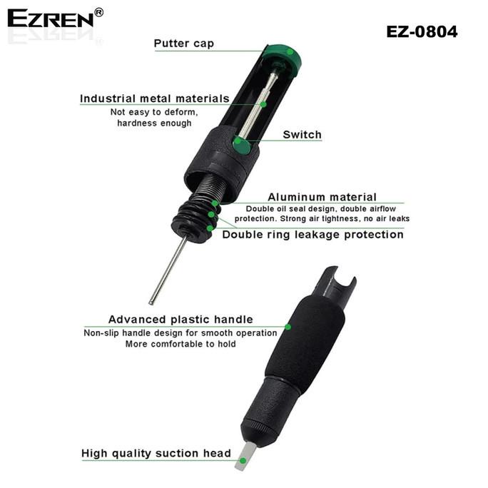 Ezren Ez-0804 Penyedot Timah Pump Soft Handle Anti-Slip Double Ring