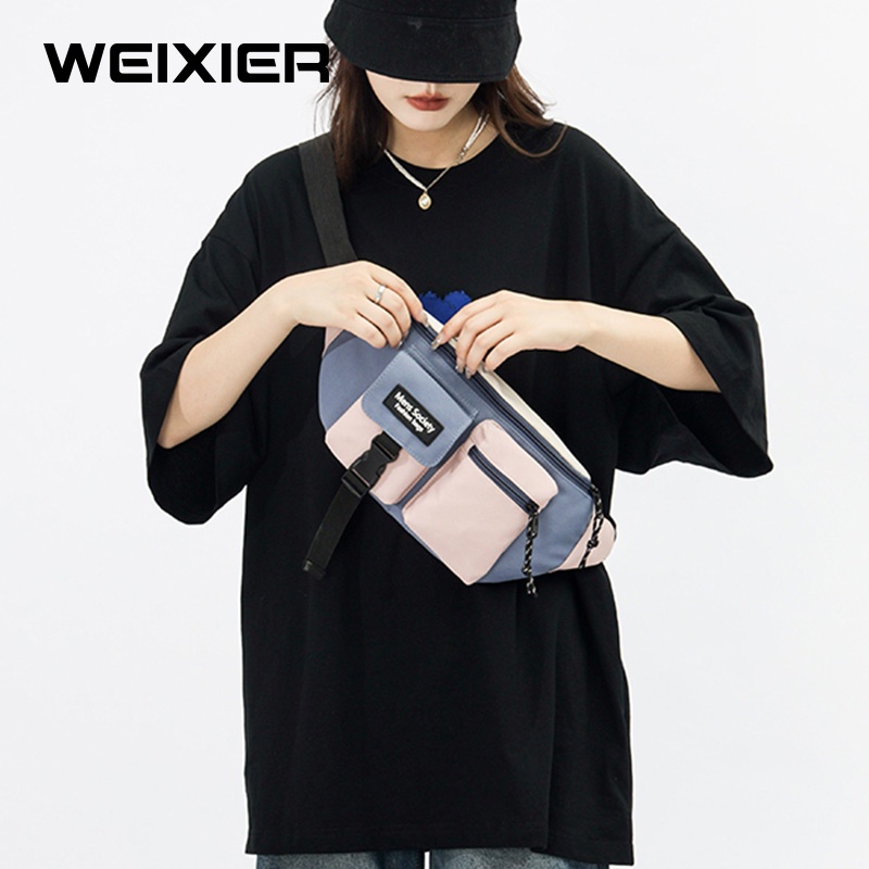 WEIXIER Y9574 Tas Selempang Wanita Waistbag Kanvas WK-SBY