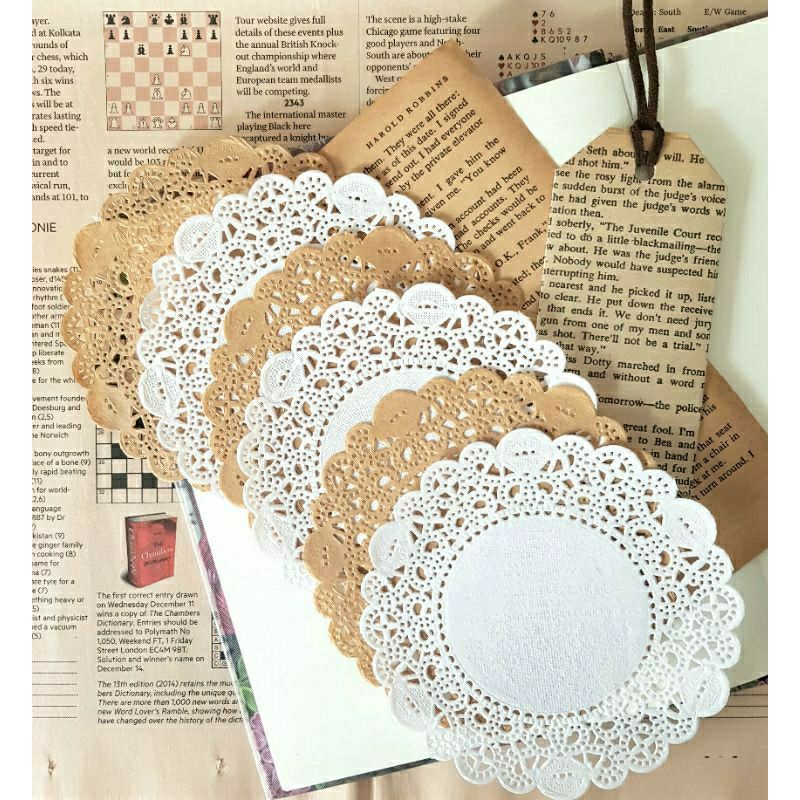 [ Halodul ] Doily Paper Kertas Renda 4.5 dan 5.5 hias besek