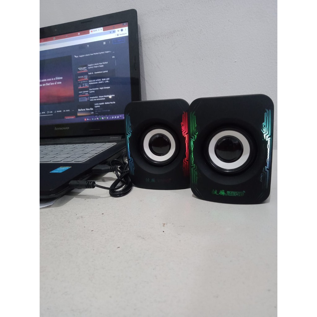 Speaker Komputer PC Laptop Notebook With Colorful Lights - JT018