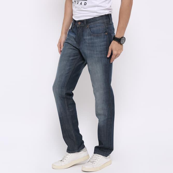 Edwin Celana Jeans Edw-2211-560 Regular Fit Pria Panjang Warna Biru - Biru, 29
