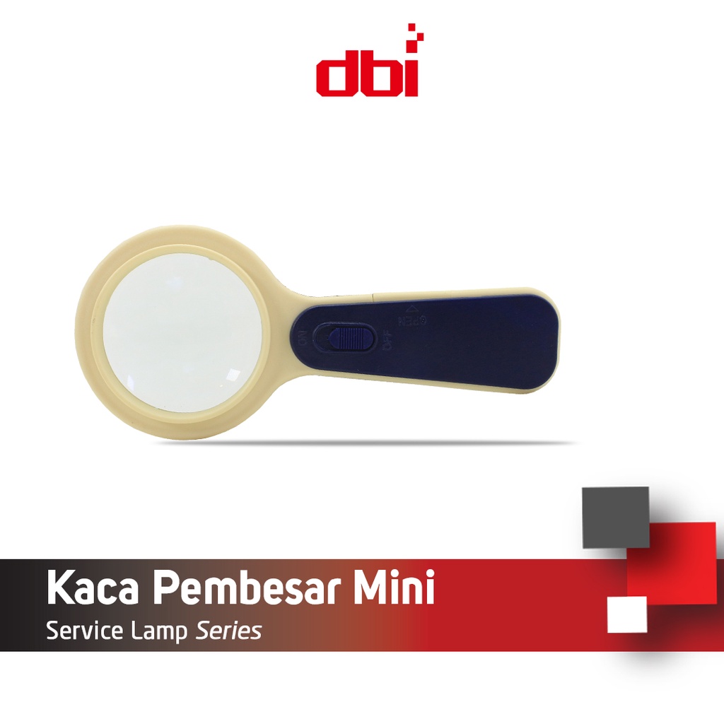 Kaca Pembesar + Lampu LED Mini Model LUP 5X