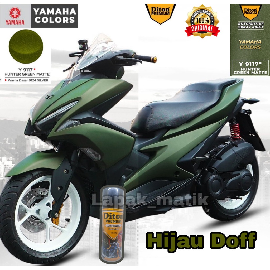 Pilok DITON PREMIUM HIJAU DOFF HUNTER GREEN MATTE Y9117 400ml