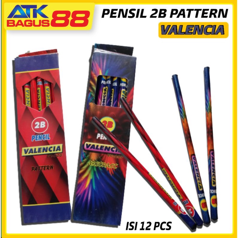 PENCIL 2B pattern per 12 pcs