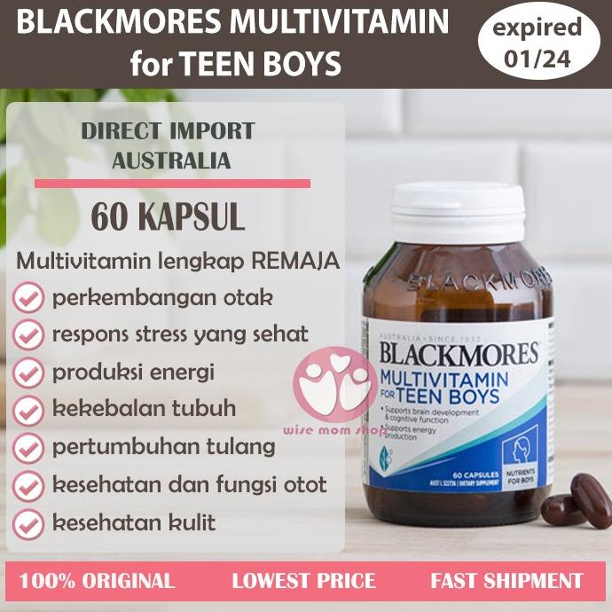 Blackmores Multivitamin for Teen Boys Multivitamin Remaja 60 kapsul