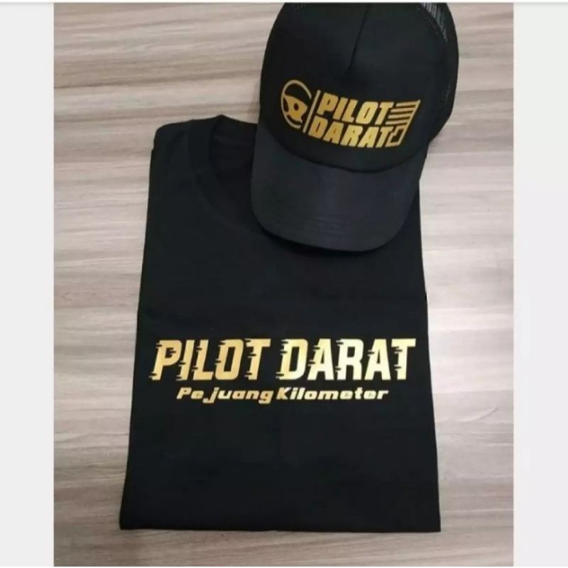 KAOS PILOT DARAT PEJUANG KILOMETER BONUS TOPI