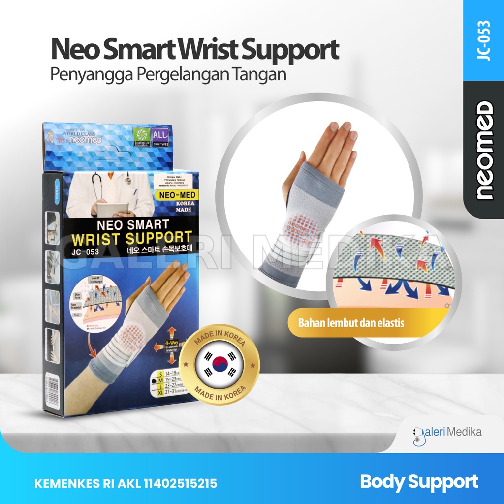 Neomed Neo Wrist Smart JC-053 - Support Pergelangan Tangan