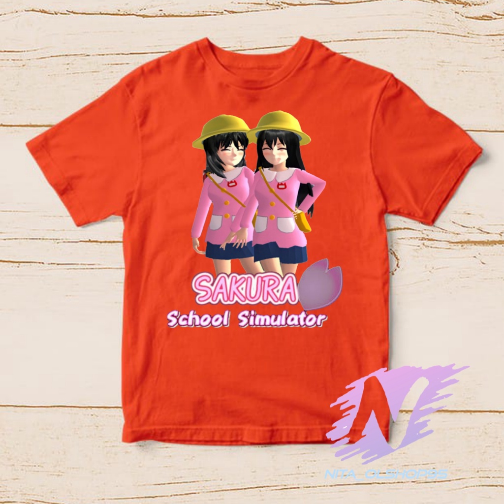 kaos sakura school simutalaor kaos anak karakter sakura terbaru