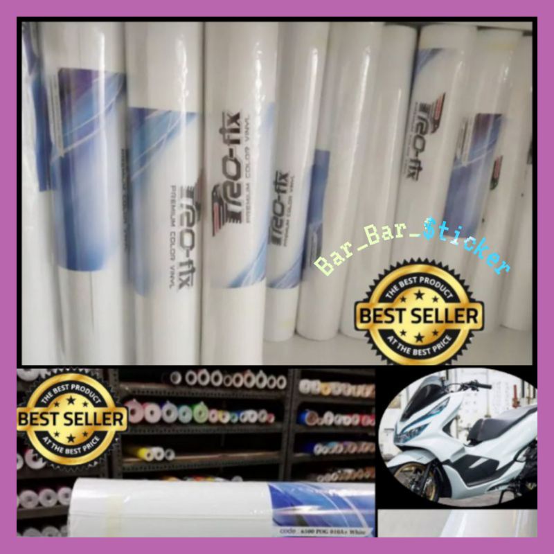 Sticker Putih Skotlet Putih Stiker Skotlet Motor Warna Putih