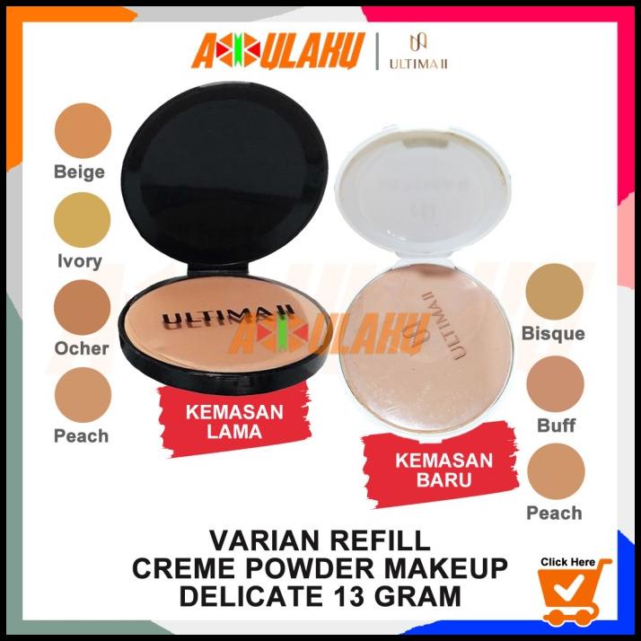Ultima Ii Delicate Creme Powder Makeup Foundation Refill Two Way Cake Termurah