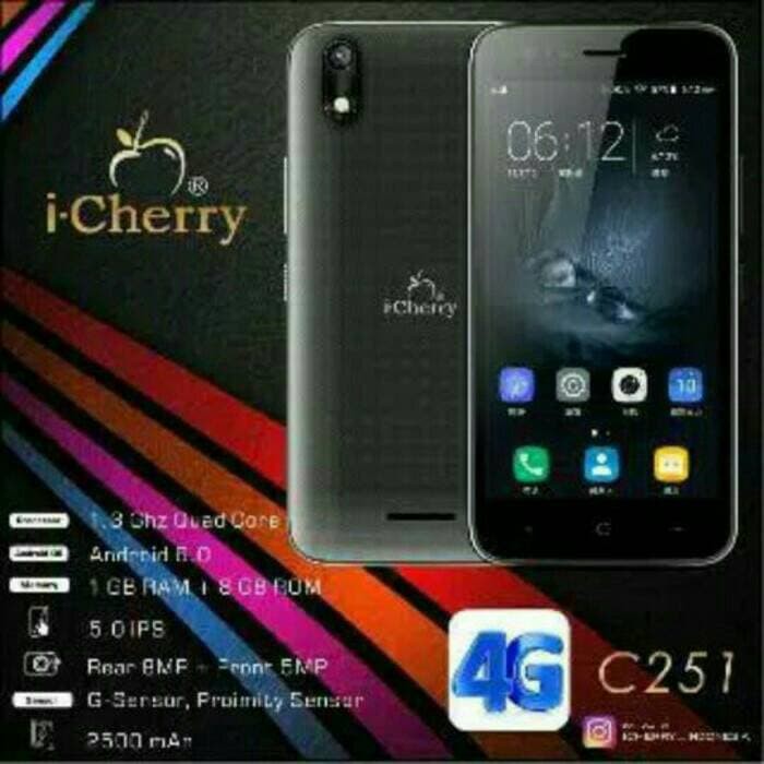 hp android murah I-CHERRY c251 4G garansi resmi 1 tahun