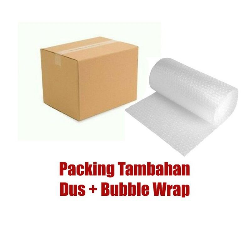 Packing tambahan dus dan bubble