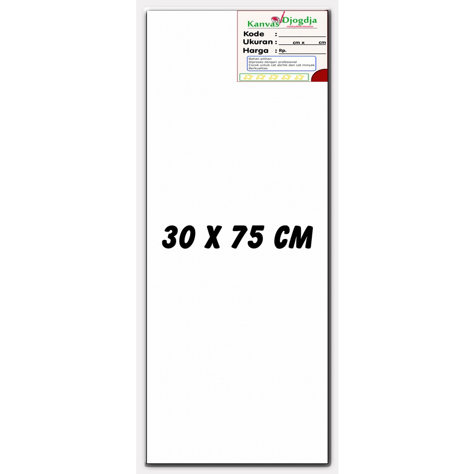 

Kanvas span standar ukuran 30 cm x 75 cm