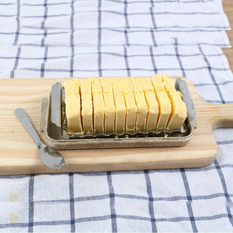 butter keeper and slicer / tempat mentega dan pemotong