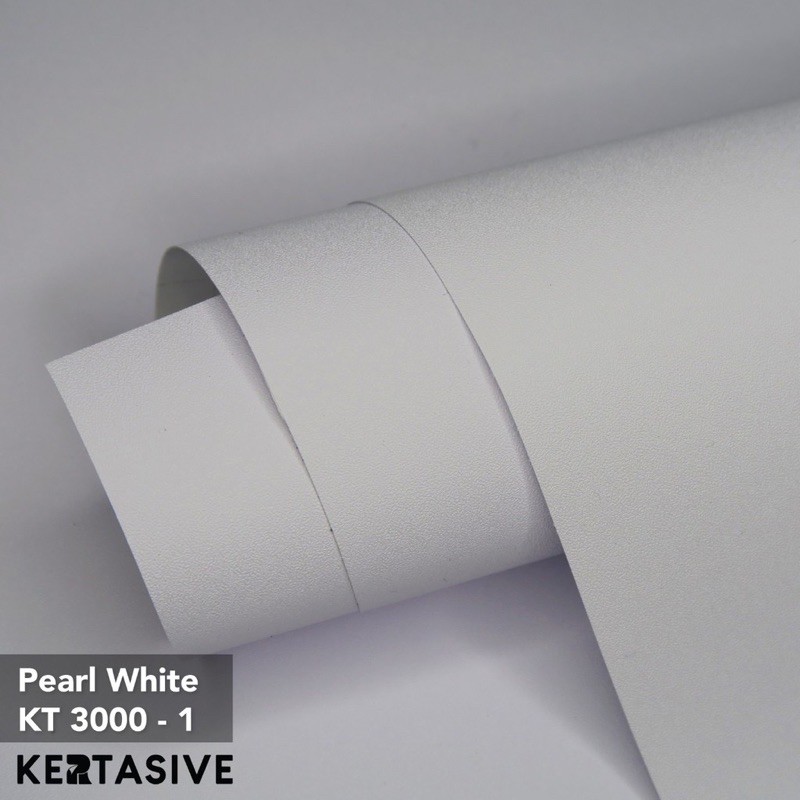 KERTASIVE PEARL WHITE KT3000 sticker lem pelapis walpaper waterproof putih mutiara decon decosheet s