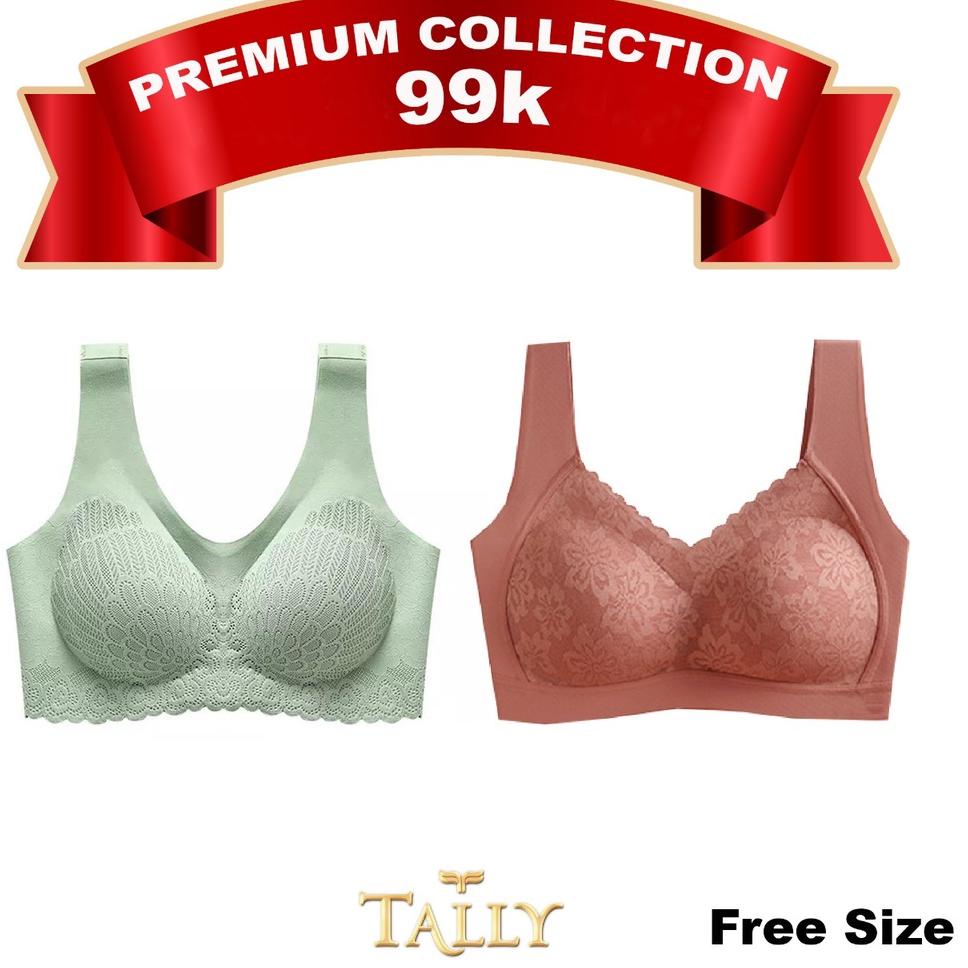 4.4 SALE Paket Bra Seamless Busa Tipis Tanpa Kawat BH 1859 + BH 268 P4T3